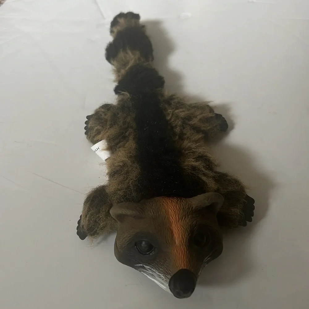 Latex Fox Head With Plush Body Squeaky Dog Toy
